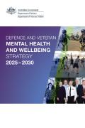 Defence and Veteran Mental Health and Wellbeing Strategy 2025–2030