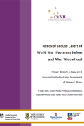 Needs of Spouse Carers of World War II Veterans publication cover image