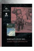 Cover of Korean war veterans' mortality study