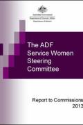 Cover image of ADF Service Women Steering Committee report showing Australian Government logo